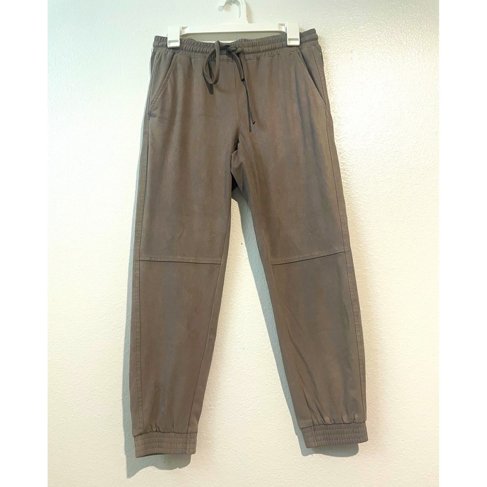 Zara Women's Gray Jogger Pants M Regular Tapered Leg Drawstring Elastic Pockets
